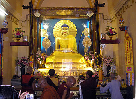 the Mahabodhi Buddha 