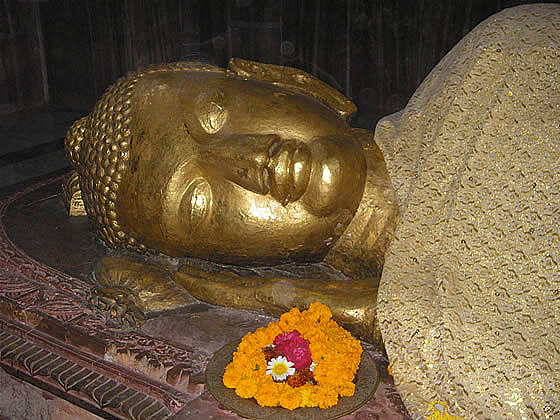 head of the dying Buddha