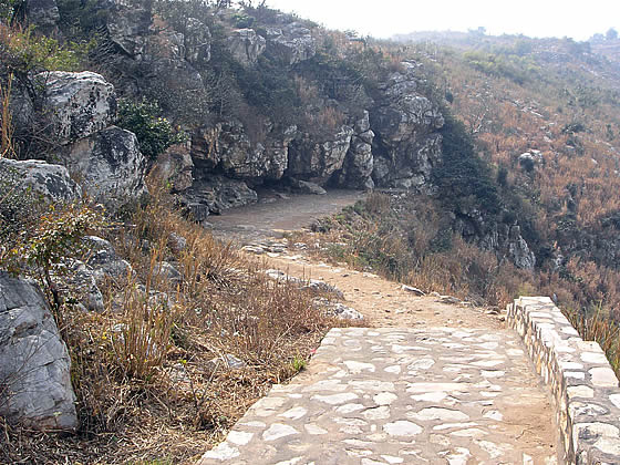 pathway to Saptaparni Cave