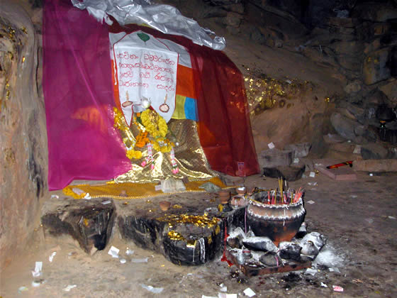 Closeup of Sariputra's Cave 
