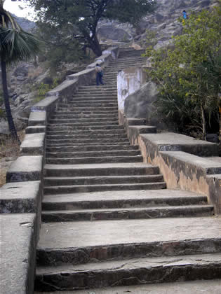 staircase up Brahmayoni Hill 