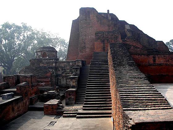 staircase up Sariputra's stupa 